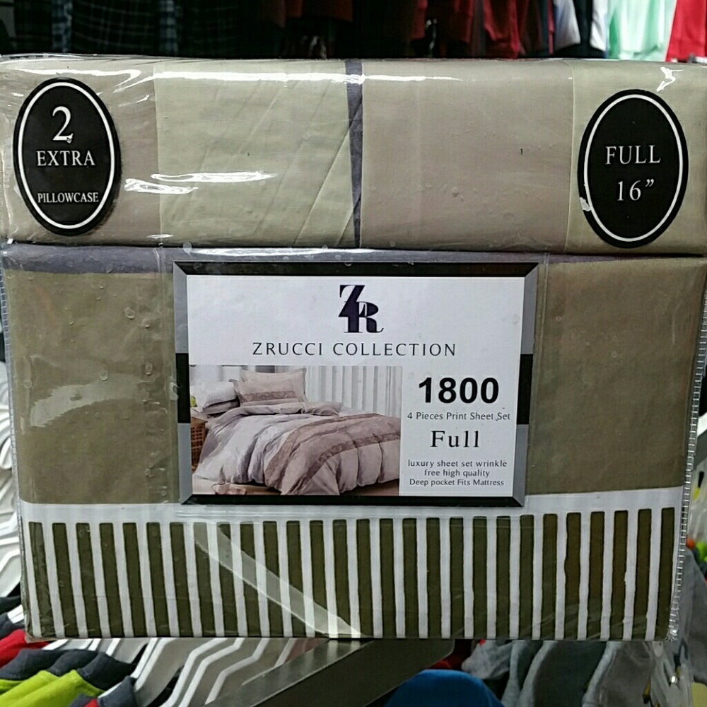 Zrucci Collection Sheet  Full with 2 extra pillows
